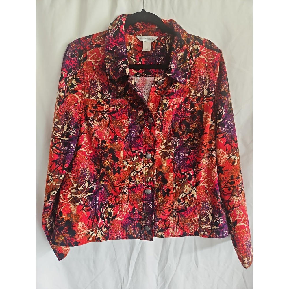 CHRISTOPHER BANKS Womens Autumn Blazer Jacket Size L